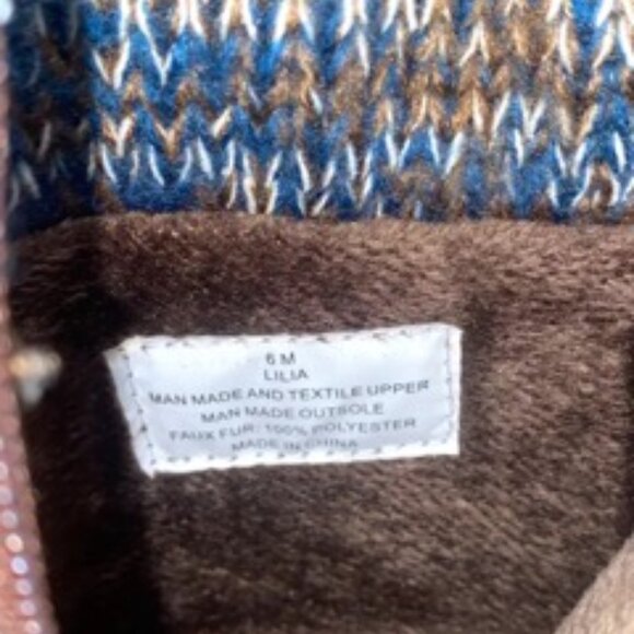 Sporto Lilia Women's Duck Winter Waterproof Boot Tan/Navy Size 6 - Picture 6 of 7